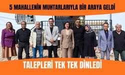 5 Mahallenin Muhtarlarıyla Bir Araya Geldi, Talepleri Tek Tek Dinledi