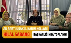 AK Parti Uşak İl Kadın Kolları Hilal Sabancı Başkanlığında Toplandı