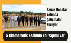 Banaz-Hocalar Yolunda Çalışmalar Sürüyor: 5 Kilometrelik Kesimde Yol Yapımı Var