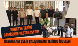 Banaz’ın Tarihi Camisinde Restorasyon! Kaymakam Çelik Çalışmaları Yerinde İnceledi