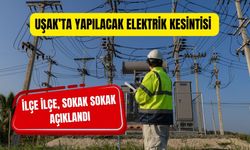 Uşak’ta Yapılacak Elektrik Kesintisi İlçe İlçe, Sokak Sokak Açıklandı