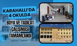 Karahallı’da 4 Okulda Boya ve Tadilat Çalışması Tamamlandı
