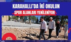 Karahallı’da İki Okulun Spor Alanları Yenileniyor