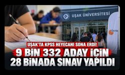 Uşak’ta KPSS Heyecanı Sona Erdi! 9 Bin 332 Aday İçin 28 Binada Sınav Yapıldı
