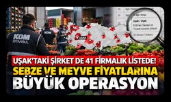 Uşak’taki Şirket de 41 Firmalık Listede! Sebze ve Meyve Fiyatlarına Büyük Operasyon