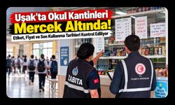 Uşak’ta Okul Kantinleri Mercek Altında! Etiket, Fiyat ve Son Kullanma Tarihleri Kontrol Ediliyor