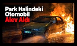 Park Halindeki Otomobil Alev Aldı