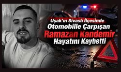 Uşak’ın Sivaslı İlçesinde Otomobille Çarpışan Ramazan Kandemir Hayatını Kaybetti
