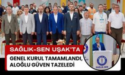 Sağlık-Sen Uşak’ta Genel Kurul Tamamlandı, Aloğlu Güven Tazeledi