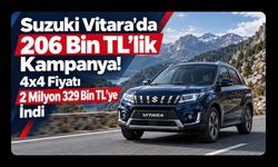 Suzuki Vitara’da 206 Bin TL’lik Kampanya! 4x4 Fiyatı 2 Milyon 329 Bin TL’ye İndi