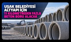 Uşak Belediyesi Altyapı İçin 11 Kilometreden Fazla Beton Boru Alacak