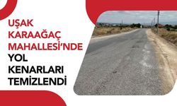 Uşak Karaağaç Mahallesi’nde Yol Kenarları Temizlendi