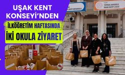 Uşak Kent Konseyi’nden İlköğretim Haftasında İki Okula Ziyaret