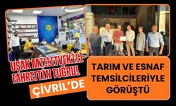 Uşak Milletvekili Fahrettin Tuğrul Çivril’de Tarım ve Esnaf Temsilcileriyle Görüştü