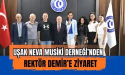 Uşak Neva Musiki Derneği’nden Rektör Demir’e Ziyaret