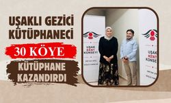 Uşaklı Gezici Kütüphaneci 30 Köye Kütüphane Kazandırdı