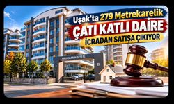 Uşak’ta 279 Metrekarelik Çatı Katlı Daire İcradan Satışa Çıkıyor
