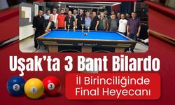 Uşak’ta 3 Bant Bilardo İl Birinciliğinde Final Heyecanı