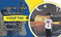 Uşak’ta 5. Sınıf Öğrencisi Yusuf’tan Satrançta İl İkinciliği