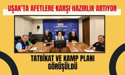 Uşak’ta Afetlere Karşı Hazırlık Artıyor, Tatbikat ve Kamp Planı Görüşüldü