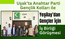 Uşak’ta Anahtar Parti Gençlik Kolları ile Yeşilay’dan Gençler İçin İş Birliği Görüşmesi