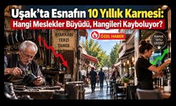 Uşak'ta Esnafın 10 Yıllık Karnesi, Hangi Meslekler Büyüdü, Hangileri Kayboluyor?