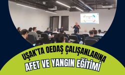 Uşak’ta OEDAŞ Çalışanlarına Afet ve Yangın Eğitimi: Tahliye Tatbikatı Yapıldı