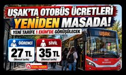 Uşak’ta Öğrenci 27, Sivil 35 TL Ödüyor! Otobüs Ücretleri 1 Ekim’de Yeniden Belirlenecek