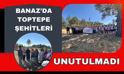 Banaz’da Toptepe Şehitleri Unutulmadı