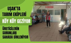 Uşak’ta Tarım Ekipleri Köy Köy Geziyor: Üreticilerin Sorunları Sahada Dinleniyor