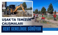 Uşak’ta Temizlik Çalışmaları Kent Genelinde Sürüyor