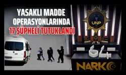 Uşak’ta Yasaklı Madde Operasyonlarında 17 Şüpheli Tutuklandı
