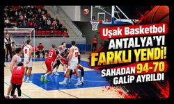 Uşak Basketbol Antalya'yı Farklı Yendi! Sahadan 94-70 Galip Ayrıldı