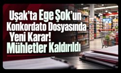 Uşak’ta Ege Şok’un Konkordato Dosyasında Yeni Karar! Mühletler Kaldırıldı