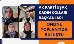 AK Parti Uşak Kadın Kolları Başkanları Online Toplantıda Buluştu