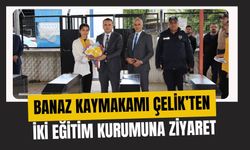 Banaz Kaymakamı Çelik’ten İki Eğitim Kurumuna Ziyaret