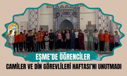 Eşme’de Öğrenciler Camiler ve Din Görevlileri Haftası’nı Unutmadı