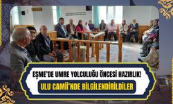 Eşme’de Umre Yolculuğu Öncesi Hazırlık! Ulu Camii’nde Bilgilendirildiler