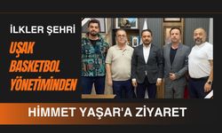 İlkler Şehri Uşak Basketbol Yönetiminden Himmet Yaşar'a Ziyaret
