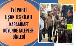 İYİ Parti Uşak Teşkilatı Karaahmet Köyünde Talepleri Dinledi