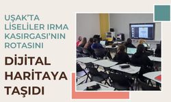 Uşak’ta Liseliler Irma Kasırgası’nın Rotasını Dijital Haritaya Taşıdı
