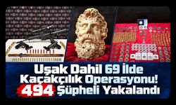 Uşak Dahil 69 İlde Kaçakçılık Operasyonu! 494 Şüpheli Yakalandı