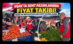 Uşak’ta Semt Pazarlarında Fiyat Takibi! Sebze ve Meyve Fiyatları Kayıt Altına Alındı