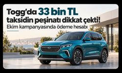 Togg’da 33 bin TL Taksidin Peşinatı Dikkat Çekti! Ekim Kampanyasında Ödeme Hesabı
