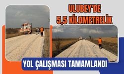 Ulubey'de 5,5 Kilometrelik Yol Çalışması Tamamlandı