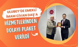Ulubey’de Emekli İmam Civan Daş’a Hizmetlerinden Dolayı Plaket Verildi