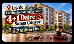 Uşak Cumhuriyet Mahallesi’nde 4+1 Daire Satışa Çıkıyor! Değeri 5,7 Milyon Lira