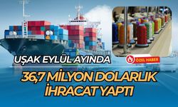 Uşak Eylül Ayında 36,7 Milyon Dolarlık İhracat Yaptı