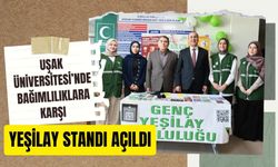 Uşak Üniversitesi’nde Bağımlılıklara Karşı Yeşilay Standı Açıldı