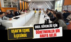 Uşak’ın Eşme İlçesinde Okul Güvenliği İçin Öğretmenler Bir Araya Geldi